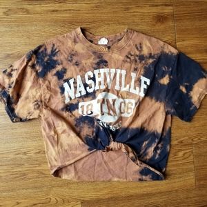 Nashville Bleached Cropped Tee